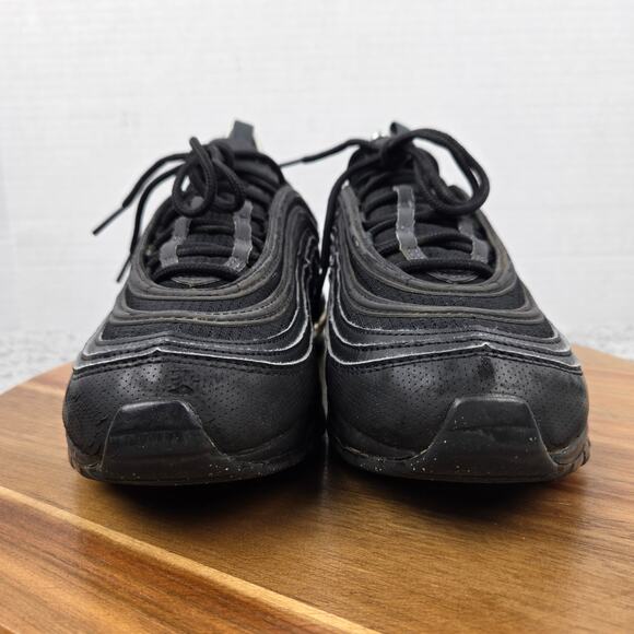 Nike Kid 6.5y Air Max 97 GS Triple Black Casual Lifestyle Daily Athletic Sneaker - Picture 4 of 13